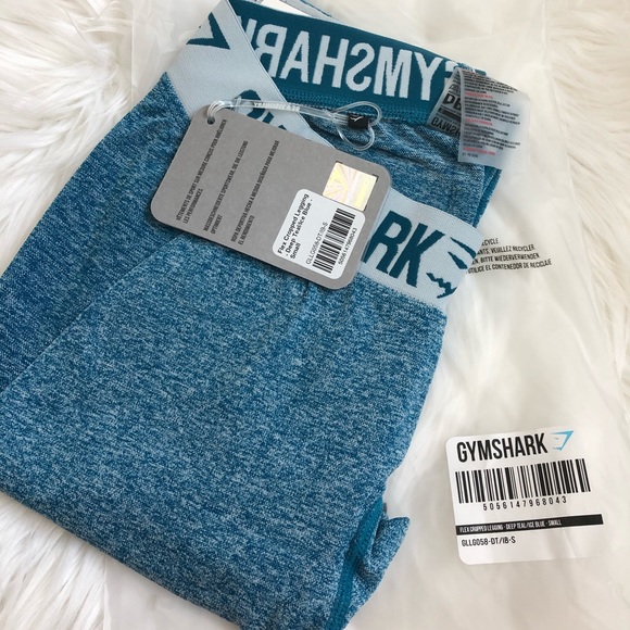 Gymshark Pants - Gymshark Flex Cropped Leggings -Blue S NWT